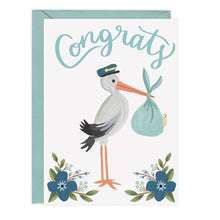 Load image into Gallery viewer, Love Light Paper Greeting Cards- Congrats Stork
