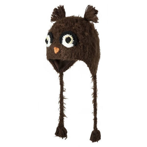 Barts Growly Inka animal hat heather brown brown 47 cm