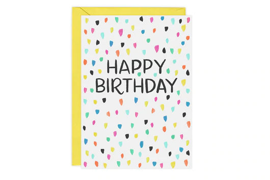 Greeting Card - Confetti Happy Birthday