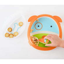 Load image into Gallery viewer, Skip Hop Zoo Smart Serve Plate &amp; Bowl
