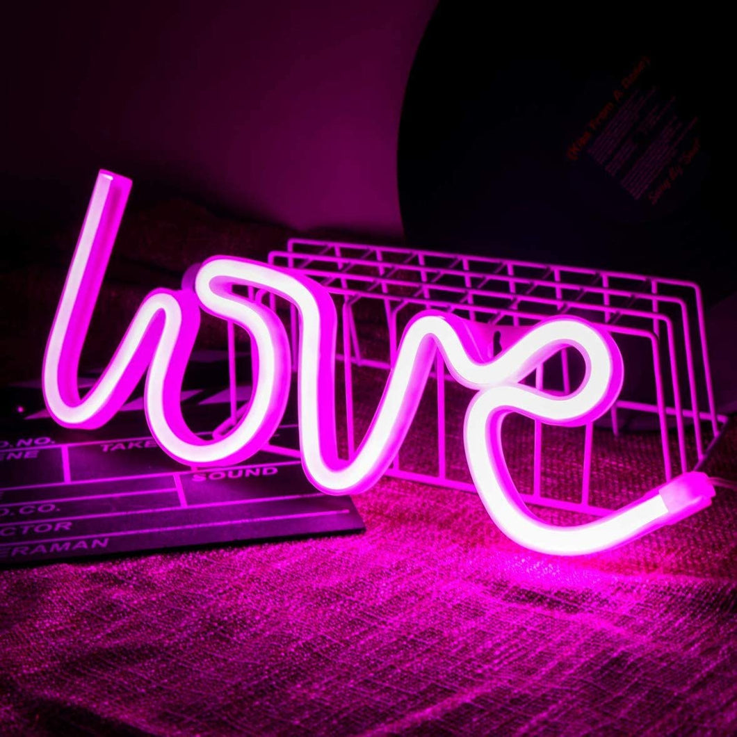 A Little Lovely - Neon Style Lights - Love