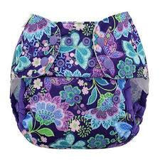 Blueberry- One Size Capri Diaper Cover-  Snap