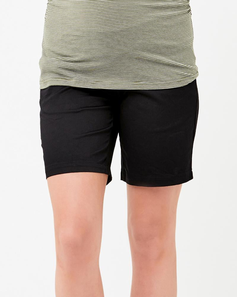 Ripe Maternity-Classic Twill Shorts-Black