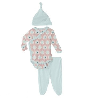 Kickee Pants Newborn Kimono Gift Set - Baby Rose Porthole