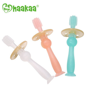 Haakaa-360 Baby Toothbrush- Clear- 6m+