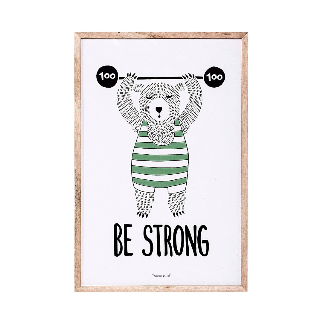 Bloomingville - Be Strong Bear - Wall Decor