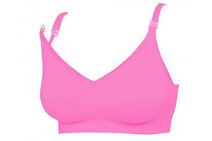 Pink bra Summer bra ice silk seamless bra wrapped chest widen