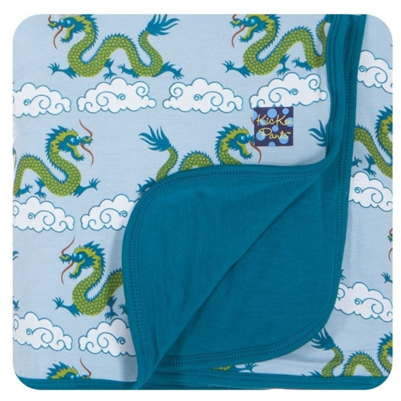 Kickee Pants- Stroller Blanket- Cloud Dragon