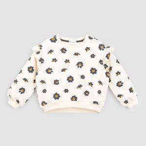 Miles the Label Terry Top- Blossom on Crème