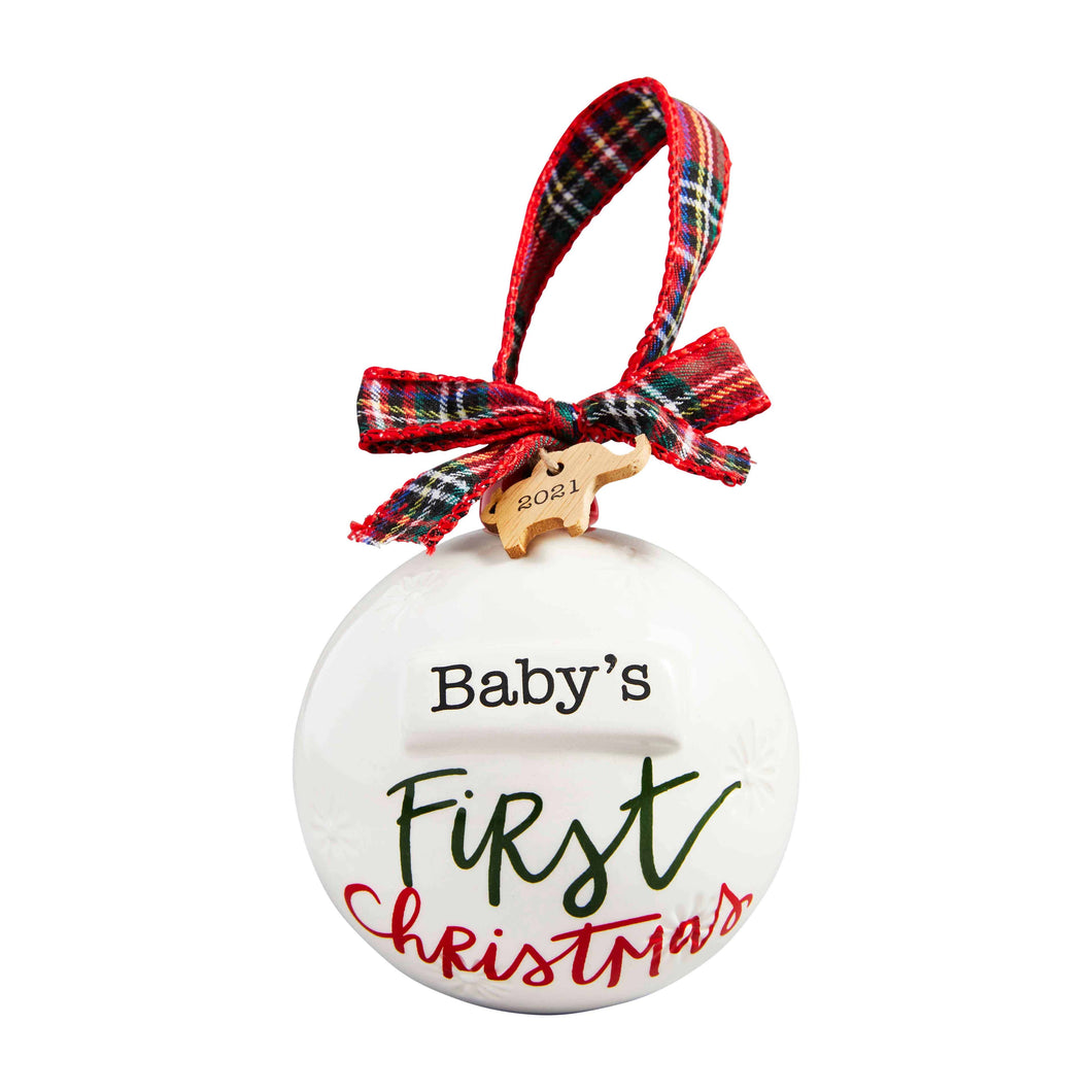 Mudpie Baby’s First Christmas Ornament