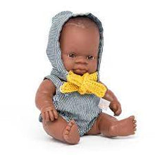 Load image into Gallery viewer, Miniland Dolls African Boy with clothing

