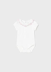 Mayoral White-pink body suit 1733