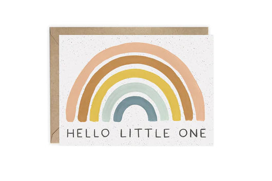 Love Light Paper Hello Little One Card - Rainbow