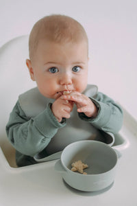 The Saturday Baby- The Silicone Suction Bowl- Sage